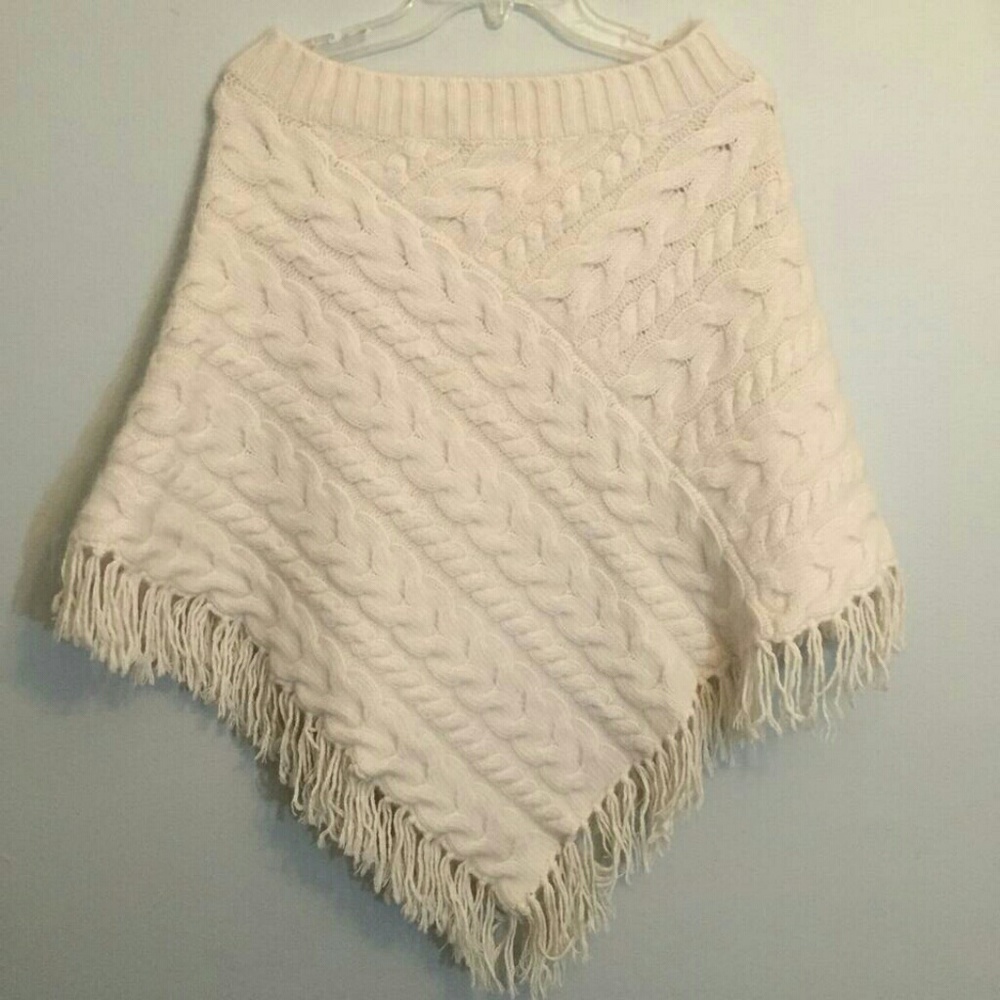 Banana Republic Fringe Poncho